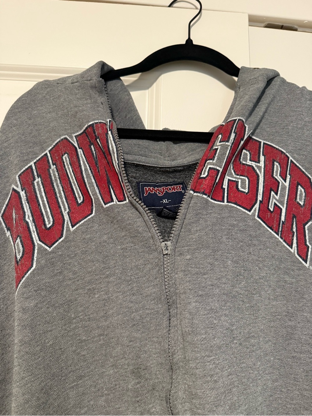 Vintage Jansport Budweiser Zipup Hoodie View 2